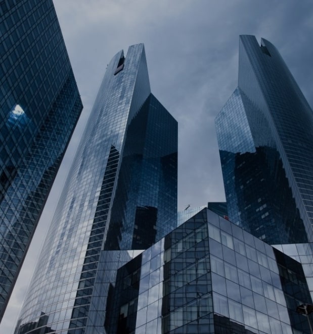 Modern city sky scrappers